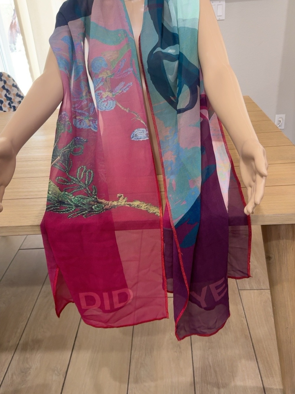 Title: Barack Obama YES WE DID Oversized Scarf Wrap Wearable Art 26x85